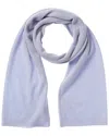 Phenix Lightweight Moss Stitch Cashmere Scarf In Blue