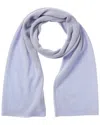 Phenix Lightweight Moss Stitch Cashmere Scarf In Blue