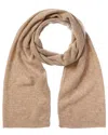 Phenix Lightweight Moss Stitch Cashmere Scarf In Brown
