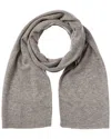 Phenix Lightweight Moss Stitch Cashmere Scarf In Grey