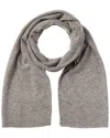Phenix Lightweight Moss Stitch Cashmere Scarf In Grey