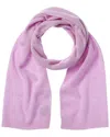 Phenix Lightweight Moss Stitch Cashmere Scarf In Purple