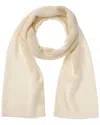 Phenix Lightweight Moss Stitch Cashmere Scarf In White