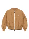 Phenix Padded Bomer Jacket In Brown