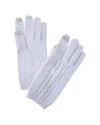 Phenix Placed Cable Touch Tech Cashmere Gloves In Blue