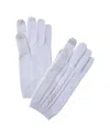 Phenix Placed Cable Touch Tech Cashmere Gloves In Blue