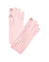 Phenix Placed Cable Touch Tech Cashmere Gloves In Pink