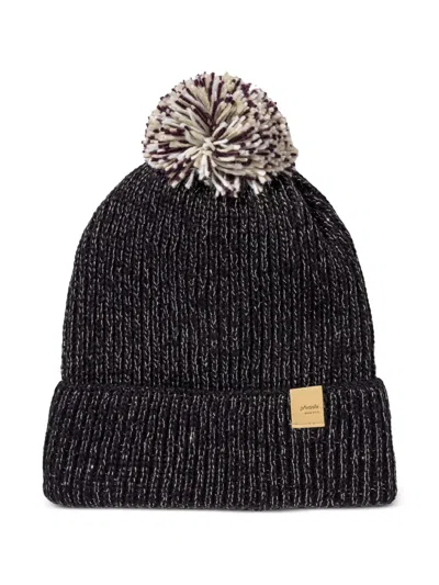 Phenix Pompom-detail Beanie Hat In Black