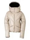 Phenix Irregular Nude Polyester Ski Jacket In Neutral