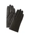 Phenix Quilted V Cashmere-lined Leather Gloves In Gray
