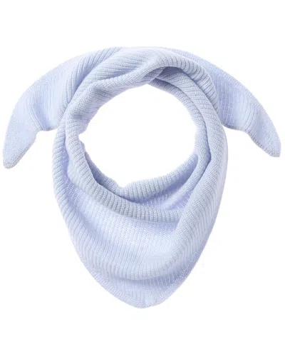 Phenix Rib Knit Cashmere Neckerchief In Blue