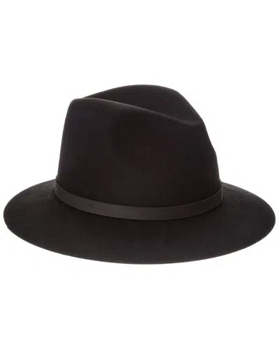 Phenix Short Brim Wool Fedora In Brown