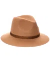 Phenix Short Brim Wool Fedora In Brown