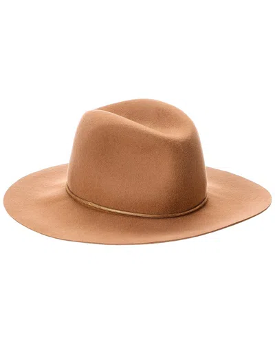 Phenix Short Brim Wool Fedora In Brown