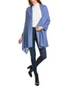 Phenix Solid Jersey Cashmere Wrap In Blue