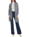 Phenix Solid Jersey Cashmere Wrap In Gray