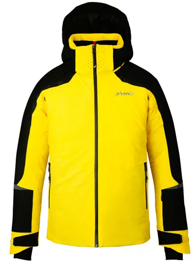 Phenix Streamlined Yellow Nylon Ski Jacket