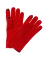 Phenix Tv Dnu  Cashmere Tech Gloves In Red
