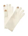Phenix Cashmere Tech Gloves In White