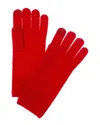 Phenix Waffle Cuff Cashmere Tech Gloves In Red