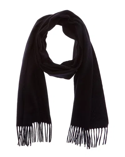 Phenix Woven Cashmere Solid Scarf In Black