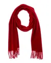 Phenix Woven Cashmere Solid Scarf In Red