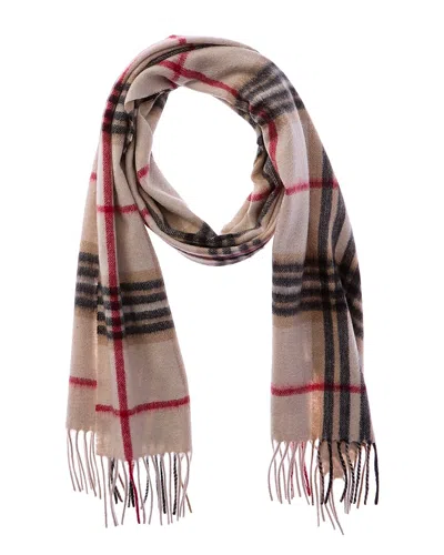 Phenix Woven Cashmere Tartan Scarf In Pink