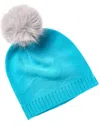 Phenix Zig-zag Texture Cashmere Beanie In Blue