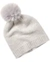Phenix Zig-zag Texture Cashmere Beanie In Neutral