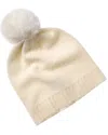 Phenix Zig-zag Texture Cashmere Beanie In Neutral