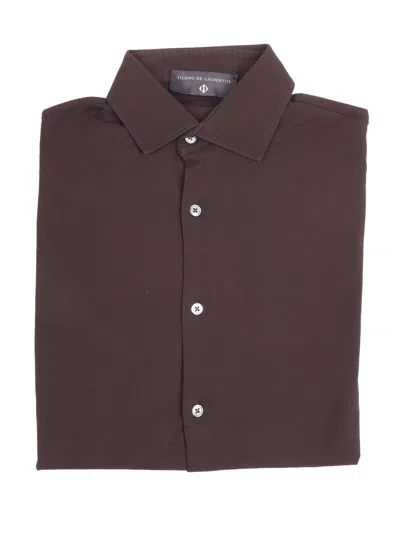 Phi By Filippo De Laurentiis Camicia ml In Brown