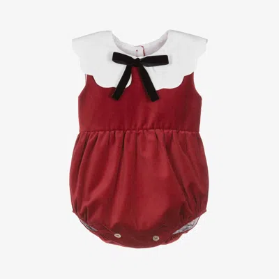 Phi Clothing Baby Girls Red Velvet Shortie