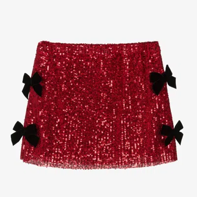 Phi Clothing Kids' Girls Red Sequin Skirt