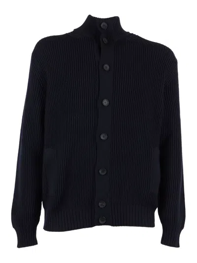 Phi Fdl Blusotto Bott. ml Merino E.fine In Blue