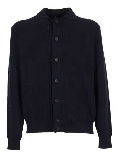 Phi Fdl Camicia ml Merino E.fine In Blue