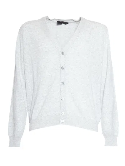 Phi Fdl Cardigan Bott.ml Lana Cashme In White