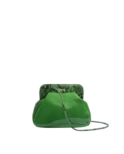 Phialebel Constanza Green Patent Leather In Smoke Grey