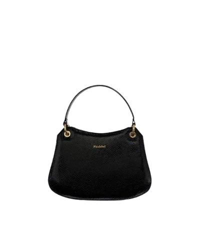 Phialebel Mini Olympia Black In Snake Print