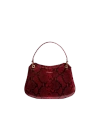 Phialebel Red Mini Olympia In Snake Print