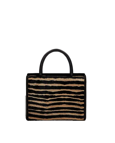 Phialebel Sophia Zebra Camel In Smoke Grey
