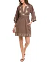 Phie Collective Arizona Short Tunic In Brown