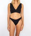 Phie Collective Figure Romi Bikini Top In Black In Black