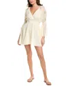 Phie Collective Golden Flower Mini Dress In Brown
