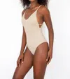 Phie Collective Kenya Alexa Classic One Piece Swimsuit In Camel In Brown