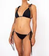 Phie Collective Kenya Jade Classic Bikini Bottom In Black In Black