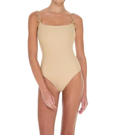 Phie Collective Natura Alba Op Swimsuit In Beige In Neutral