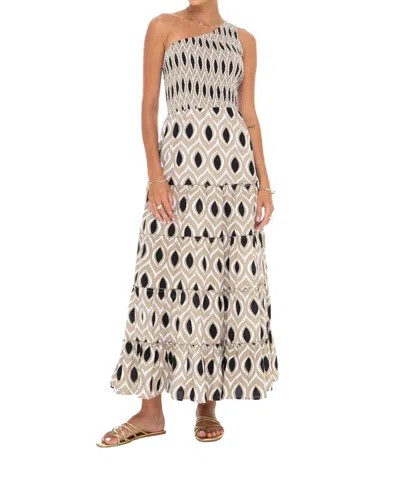 Phie Collective Oval One Shoulder Dress In Black