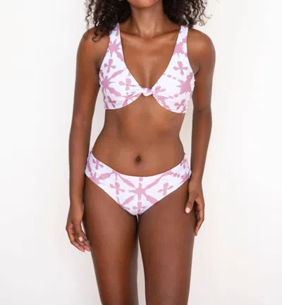 Phie Collective Seaside Julia Classic Bikini Bottom In Pink
