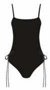 Phie Collective So Solid Milena Cheeky One Piece In Black In Black