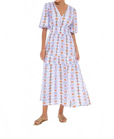 Phie Collective Tribal Mirador Maxi Dress In Lavender In Multi